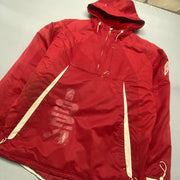 00s Red Umbro Raincoat Men's XL