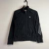 Y2K Black Adidas zip up Fleece Women's Small