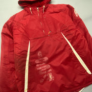 00s Red Umbro Raincoat Men's XL