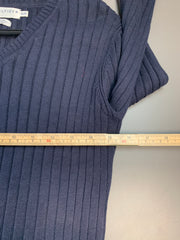 Navy Tommy Hilfiger V-neck Jumper Women's Small