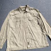 Cream White Timberland Workwear Shirt Men's XL