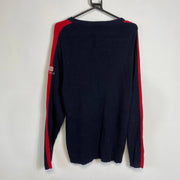 Vintage Navy Polo Jeans Ralph Lauren Knit Sweater Jumper Womens XL