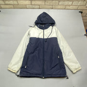 Navy and White Kappa Jacket Men's Medium