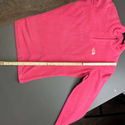 Pink North Face Quarter zip Fleece Women's Small