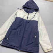 Navy and White Kappa Jacket Men's Medium