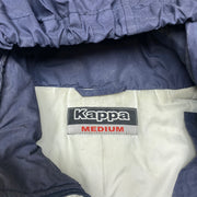 Navy and White Kappa Jacket Men's Medium