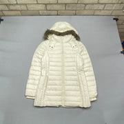 White Tommy Hilfiger Puffer Jacket Women's Medium