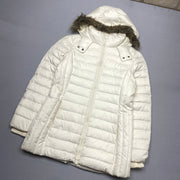 White Tommy Hilfiger Puffer Jacket Women's Medium