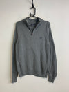 Grey CHAPS 1/4 Zip-up Jumper Men's Small