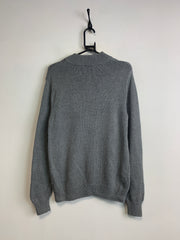 Grey CHAPS 1/4 Zip-up Jumper Men's Small