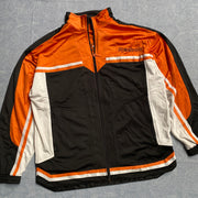 Black and Orange Reebok Track Jacket Men's Large