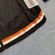 Black and Orange Reebok Track Jacket Men's Large