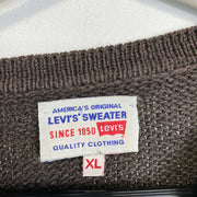 Vintage Brown Levi's Knit Jumper Sweater XL