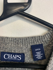 Grey CHAPS Crew-neck Sweater Men's Small