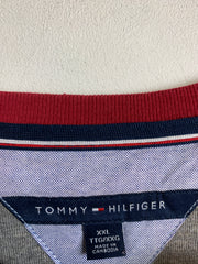 Grey and Red Tommy Hilfiger Jumper Men's XXL