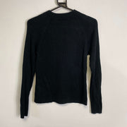 Black Lauren Ralph Lauren Knit Jumper Sweater Womens Medium