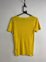 Yellow Ralph Lauren Knitted Short Sleeve Women's Small