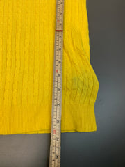 Yellow Ralph Lauren Knitted Short Sleeve Women's Small