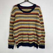 Multicolour Wool Sweater Vintage Medium