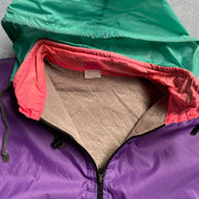 Vintage Multicolour Windbreaker Jacket men's Large
