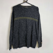 Grey Columbia Knit Jumper Sweater Large