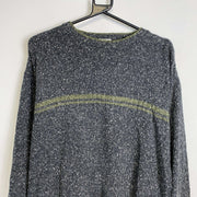 Grey Columbia Knit Jumper Sweater Large