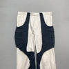 Reworked White and Navy Trousers W36