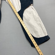 Reworked White and Navy Trousers W36