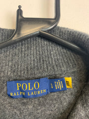 Grey Ralph Lauren 1/4 Zip-up Jumper Men's Large