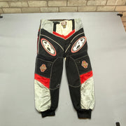 Black White Red Answer Racing Edge Motorcycle Pants W36