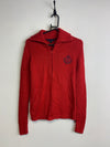 Red Tommy Hilfiger Chest Logo Cardigan Men's Small