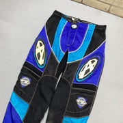 Black and Blue Answer Racing Edge Motorcycle Pants W34