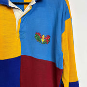 Vintage Colourblock Rugby Shirt Large