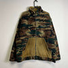 Vintage Green Camo Fleece Corduory Jacket Notaro 2XL