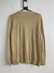 Beige Tommy Hilfiger Cardigan Jumper Women's XL