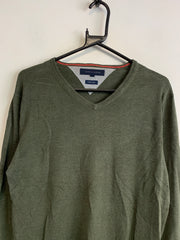 Green Tommy Hilfiger Jumper Men's Small