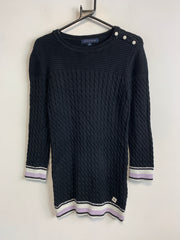 Black Tommy Hilfiger Cable Knit Sweater Women's Medium