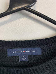 Black Tommy Hilfiger Cable Knit Sweater Women's Medium