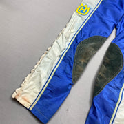 Blue and White Hallman Motorcycle Pants W30