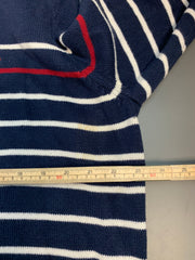 Navy Tommy Hilfiger Striped Jumper Men's XL