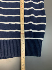 Navy Tommy Hilfiger Striped Jumper Men's XL