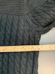 Black Tommy Hilfiger Cable Knit Sweater Women's Medium