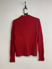 Red L.L. Bean 1/4 Zip-up Jumper Women's Medium