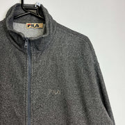 Grey Fila Full Zip Fleece Small