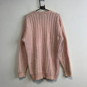 Vintage Pink Knitwear Sweater Men's Medium