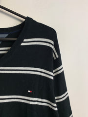 Black and White Tommy Hilfiger Jumper Women's XXL