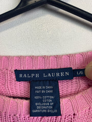 Pink Ralph Lauren Knitwear Jumper Women's Large