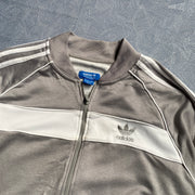 Grey Adidas Track Jacket Women's XL
