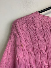 Pink Ralph Lauren Knitwear Jumper Women's Large