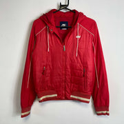 Red Nike Padded Jacket 2000s Small Womens